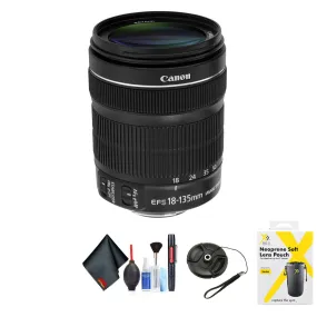 Canon EF-S 18-135mm f/3.5-5.6 is STM Lens for Canon EF-S Mount   Accessories (International Model with 2 Year Warranty)