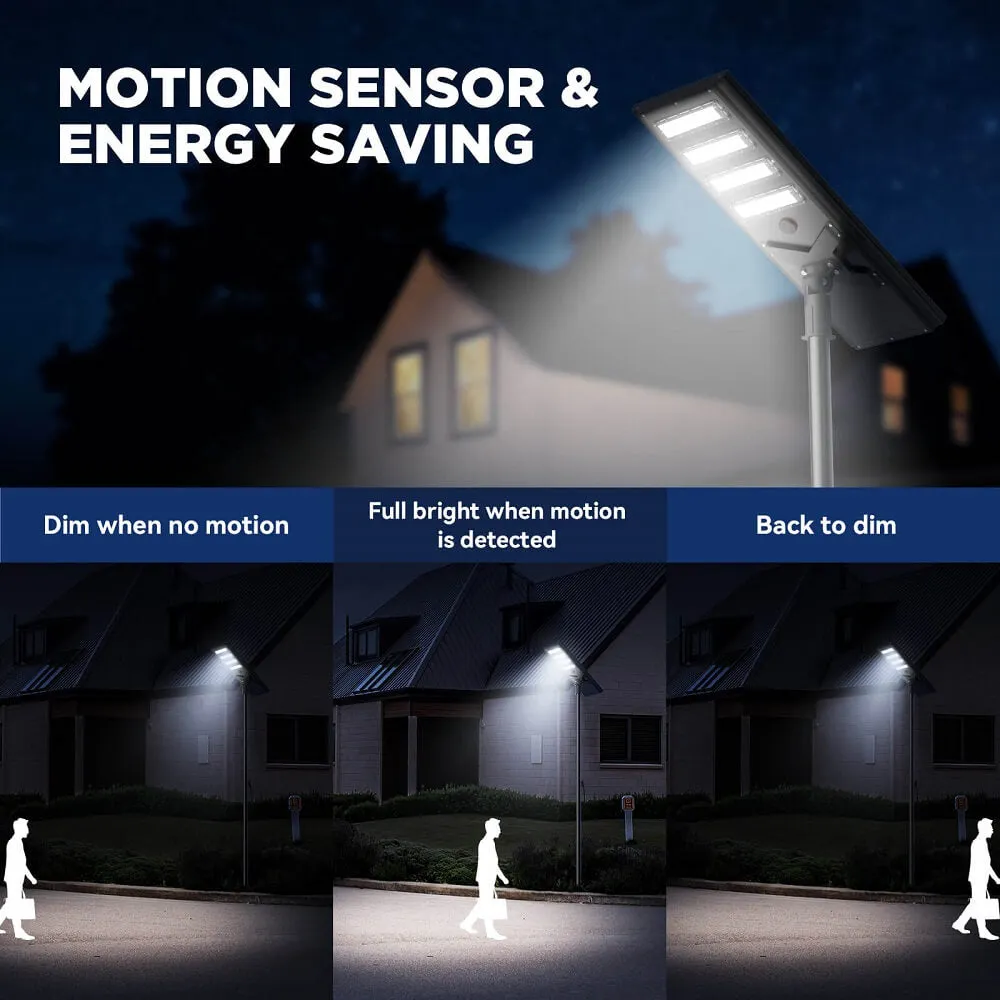 Commerical Solar Power LED Parking Lot Light - 2 Years Warranty