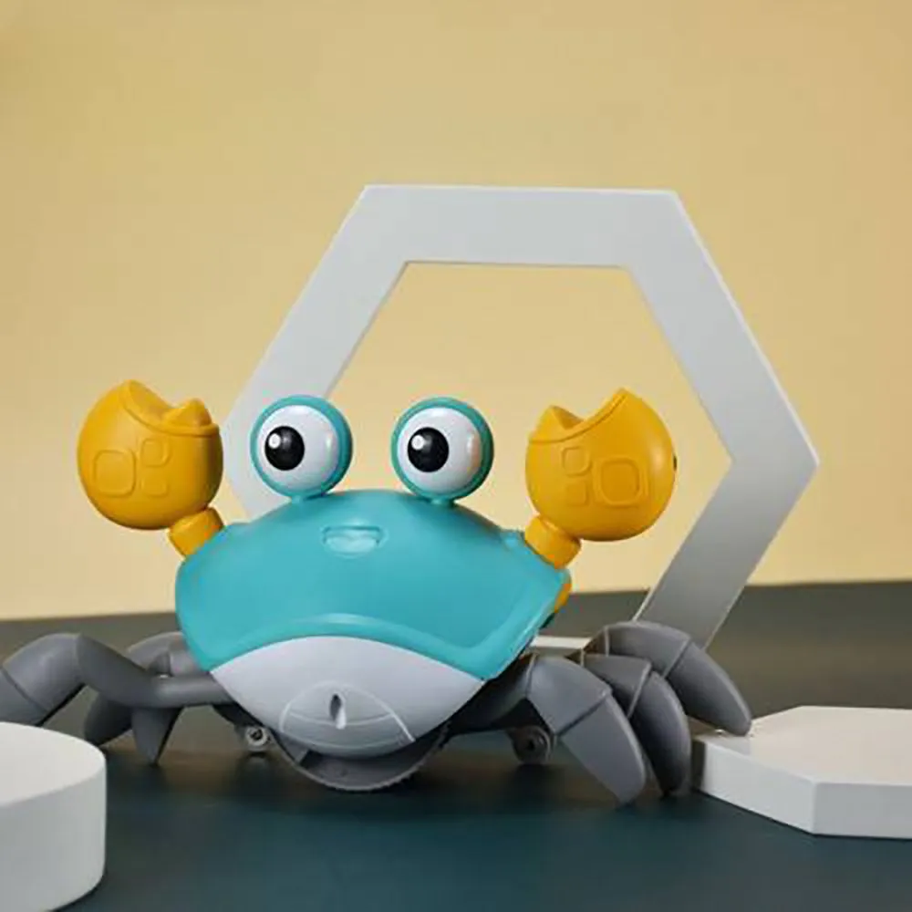 Crawling Crab Sensory Toy with Music and LED Light-USB Rechargeable