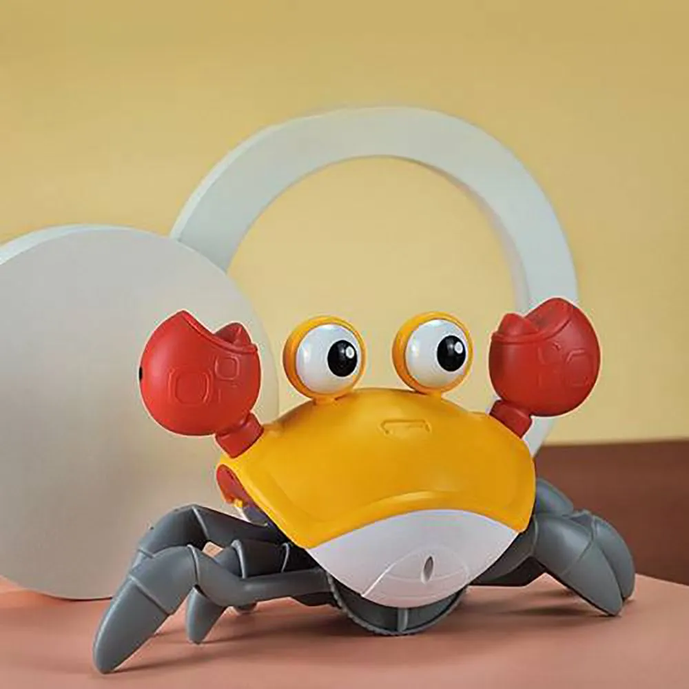 Crawling Crab Sensory Toy with Music and LED Light-USB Rechargeable