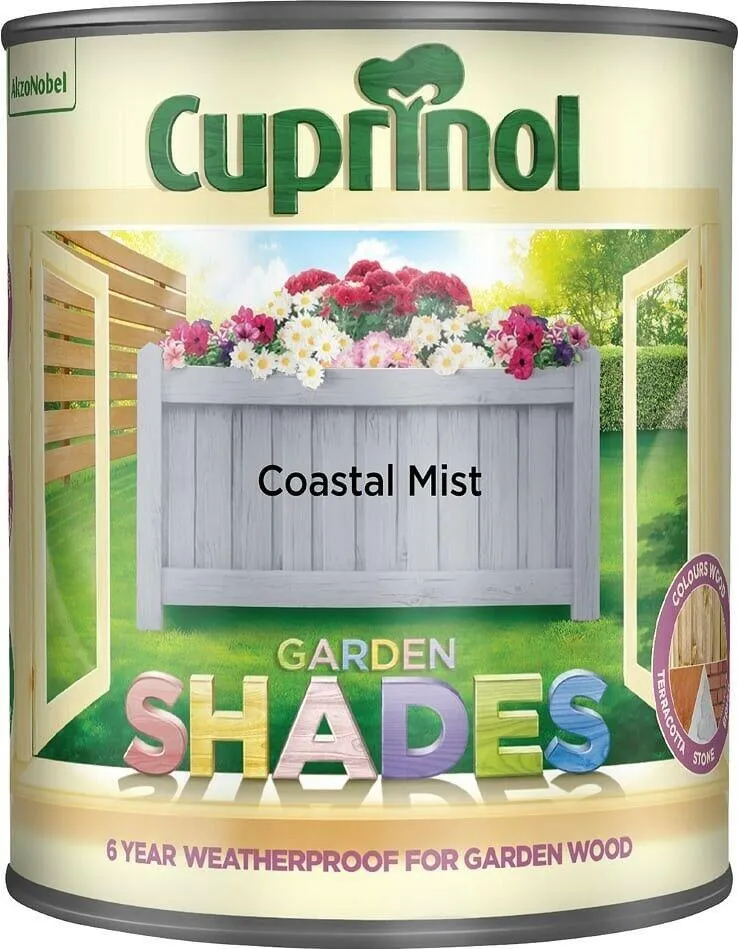 Cuprinol Garden Shades Exterior Woodcare - Coastal Mist, 1L