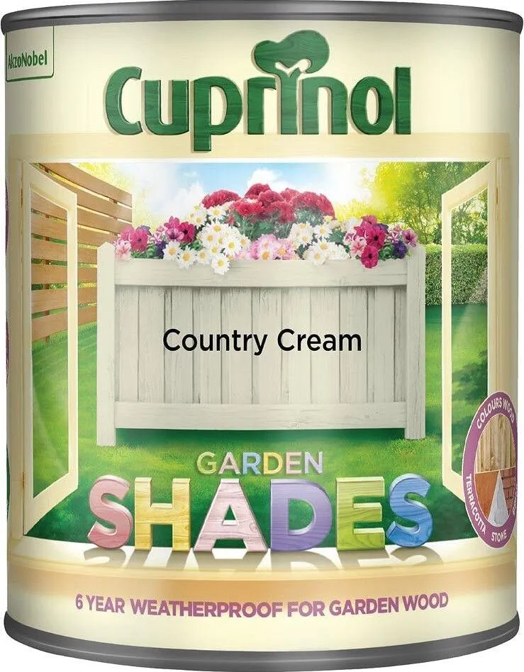 Cuprinol Garden Shades Exterior Woodcare - Country Cream 1L