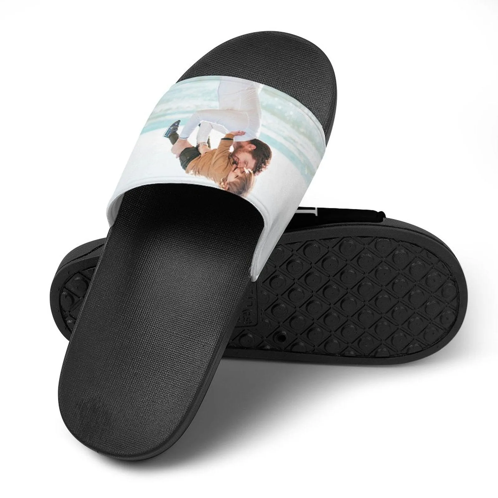 Custom Face Father's Day Slide Sandals For Holiday Gifts