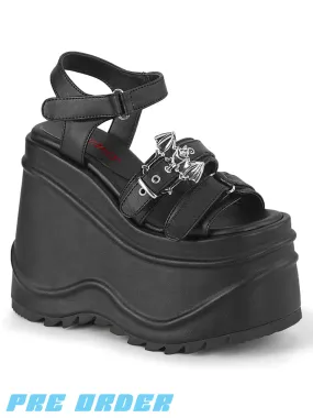 DEMONIA WAVE-13 - BLACK VEGAN LEATHER ✰ PRE ORDER ✰