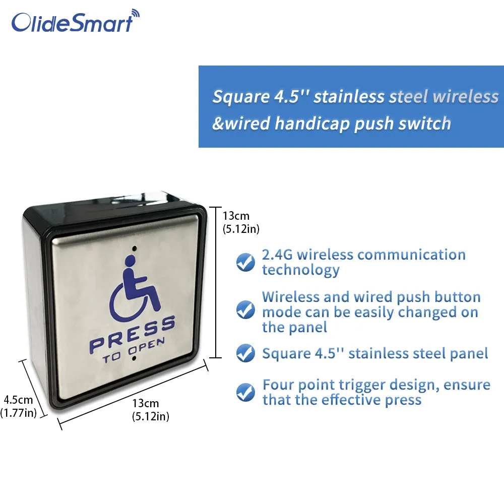 DSW120 ADA Automatic Swing Door Opener with Wireless&Wired Handicapped Switches