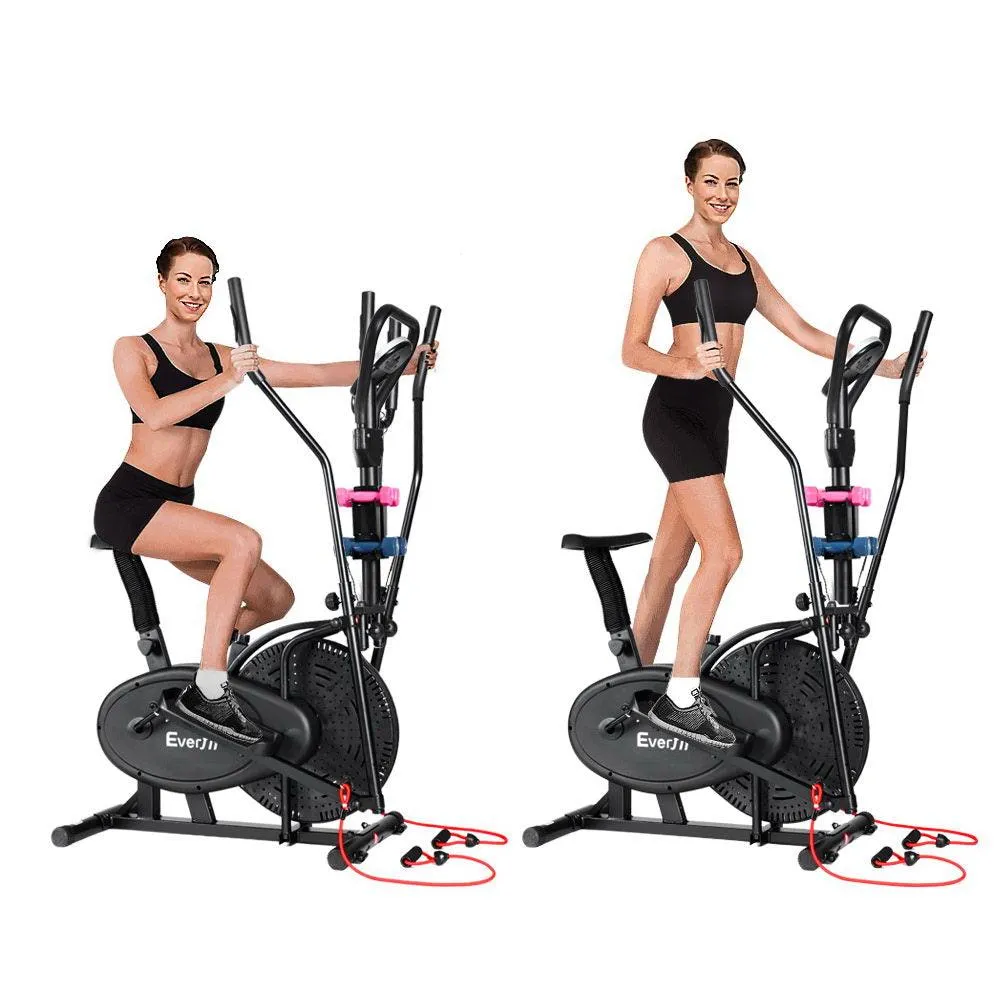 Everfit 6in1 Elliptical Cross Trainer Exercise Bike Bicycle Home Gym Fitness Machine Running Walking