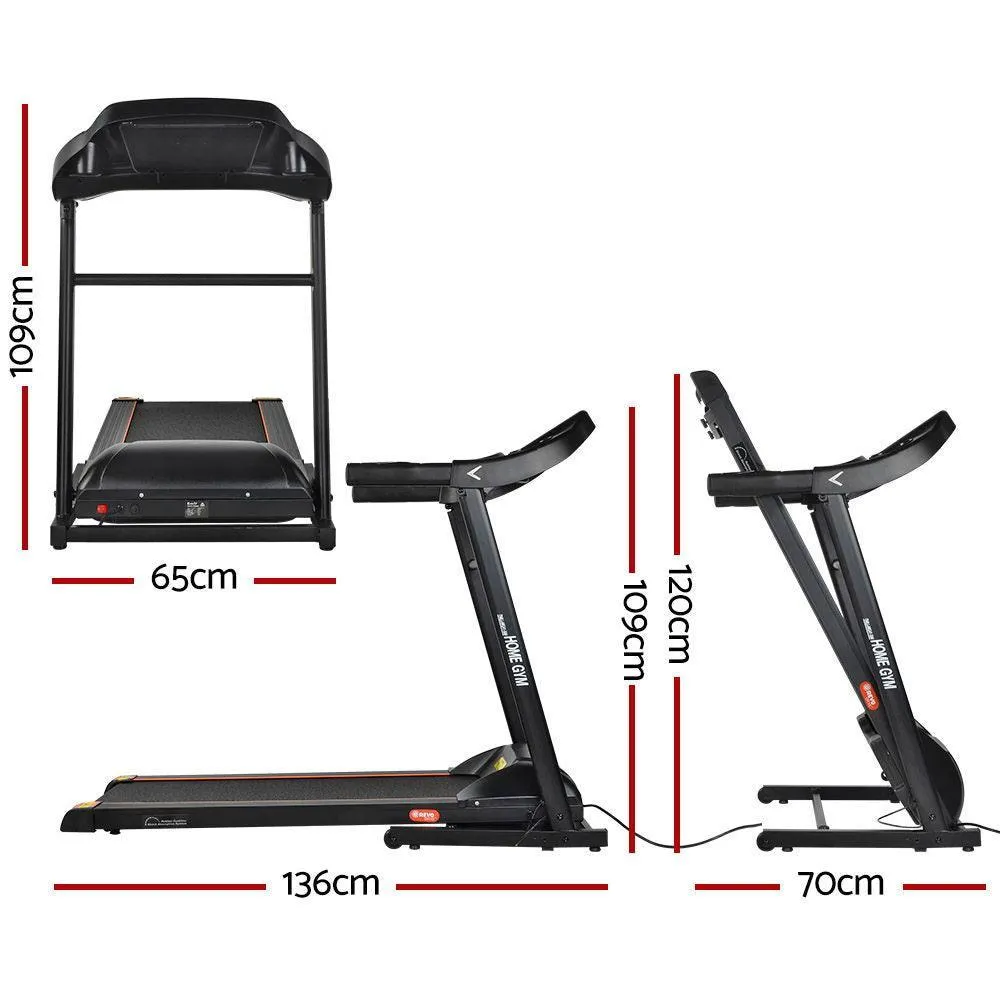 Everfit Electric Treadmill MIG41 40cm Running Home Gym Machine Fitness 12 Speed Level Foldable Design