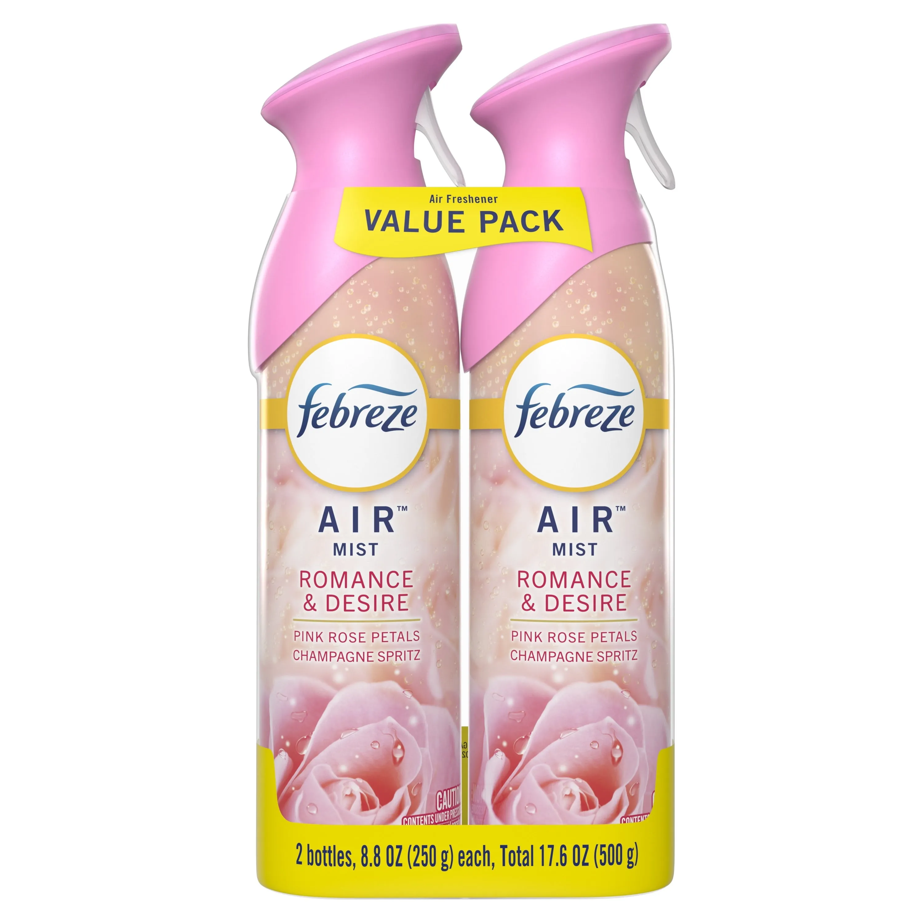 Febreze Air, Pink Rose Petals Spray Air Freshener, 8.8 oz, 2 Ct