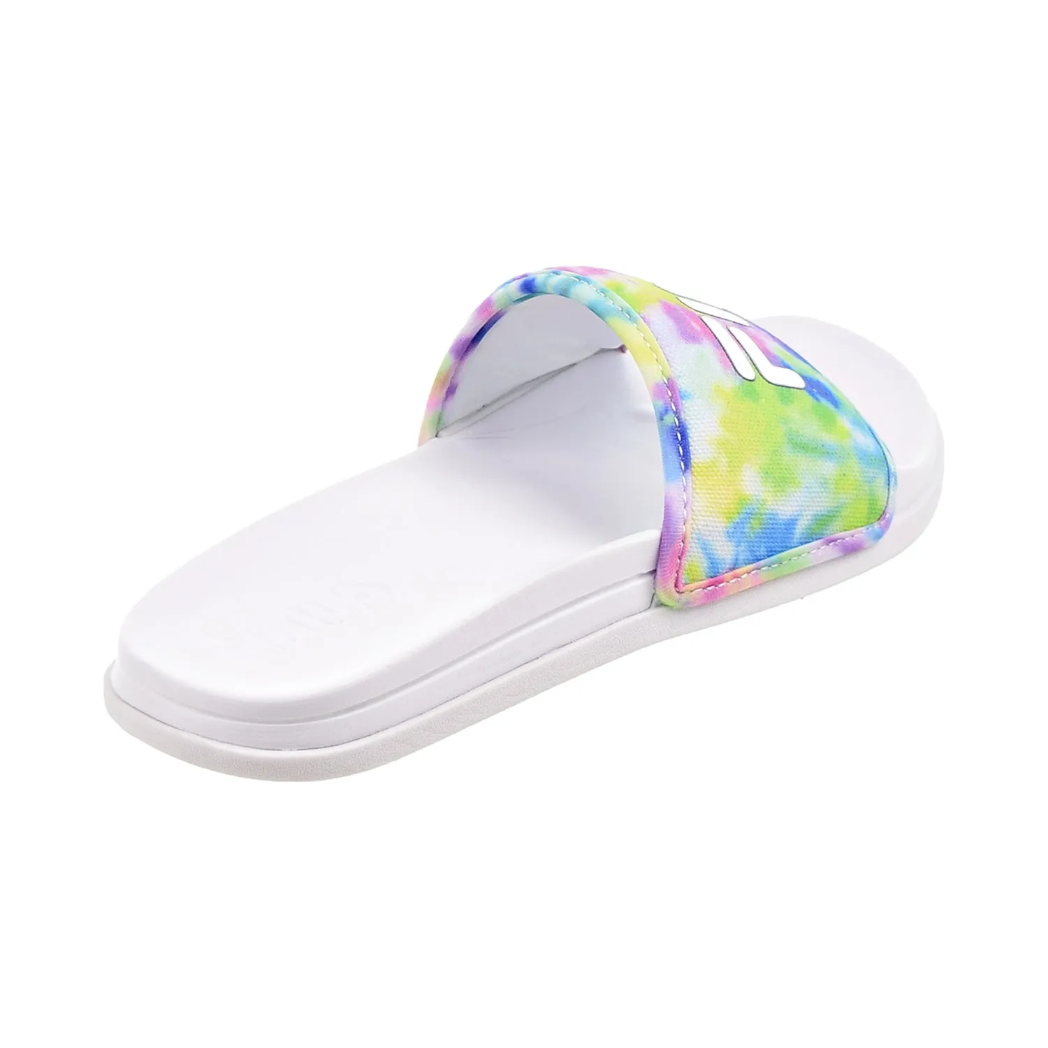 Fila Drifter Lux Tie Dye Women's Slide Sandals White-Light Green