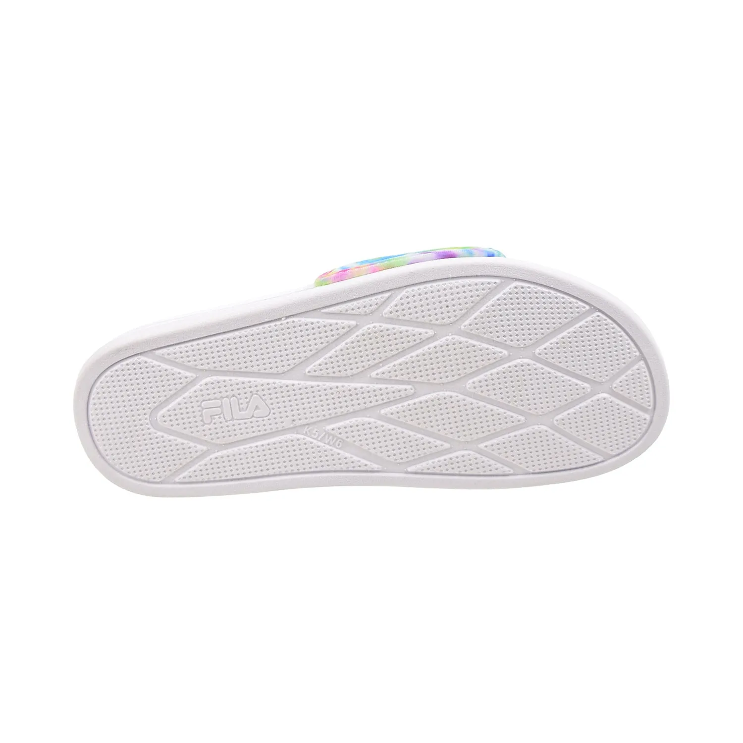 Fila Drifter Lux Tie Dye Women's Slide Sandals White-Light Green