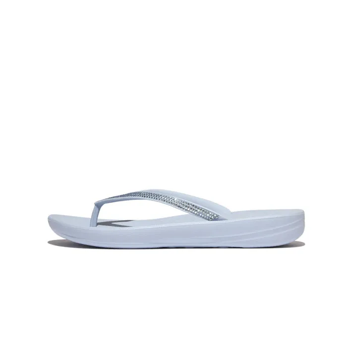 Fitflop Women Iqushion Ombre Sparkle Flip-Flops |DG5-B12| Skywash Blue