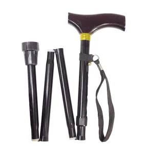 Folding Black Walking Stick