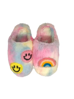 Girls Slippers | Slides- Tie Dye Patch | Bari Lynn Accessories