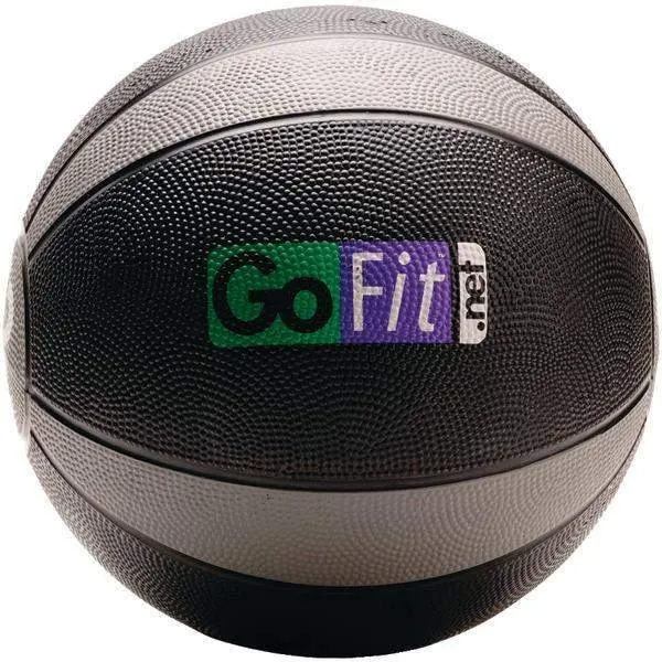 GoFit GF-MB12 Medicine Ball (12lbs Black & Gray)