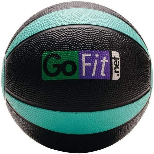 GoFit GF-MB4 Medicine Ball (4lbs Black & Green)