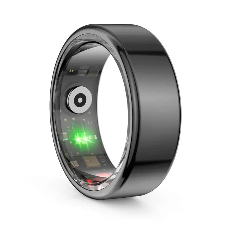 Gold Smart Ring for Health Tracking Blood Pressure and Sleep Monitoring