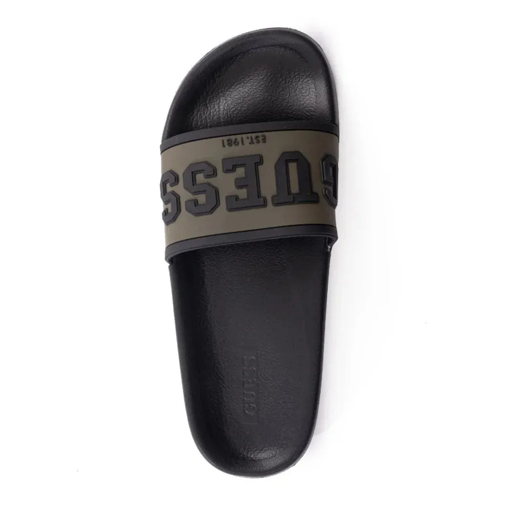 GUESS Elliot Slide Men - BLKGRN