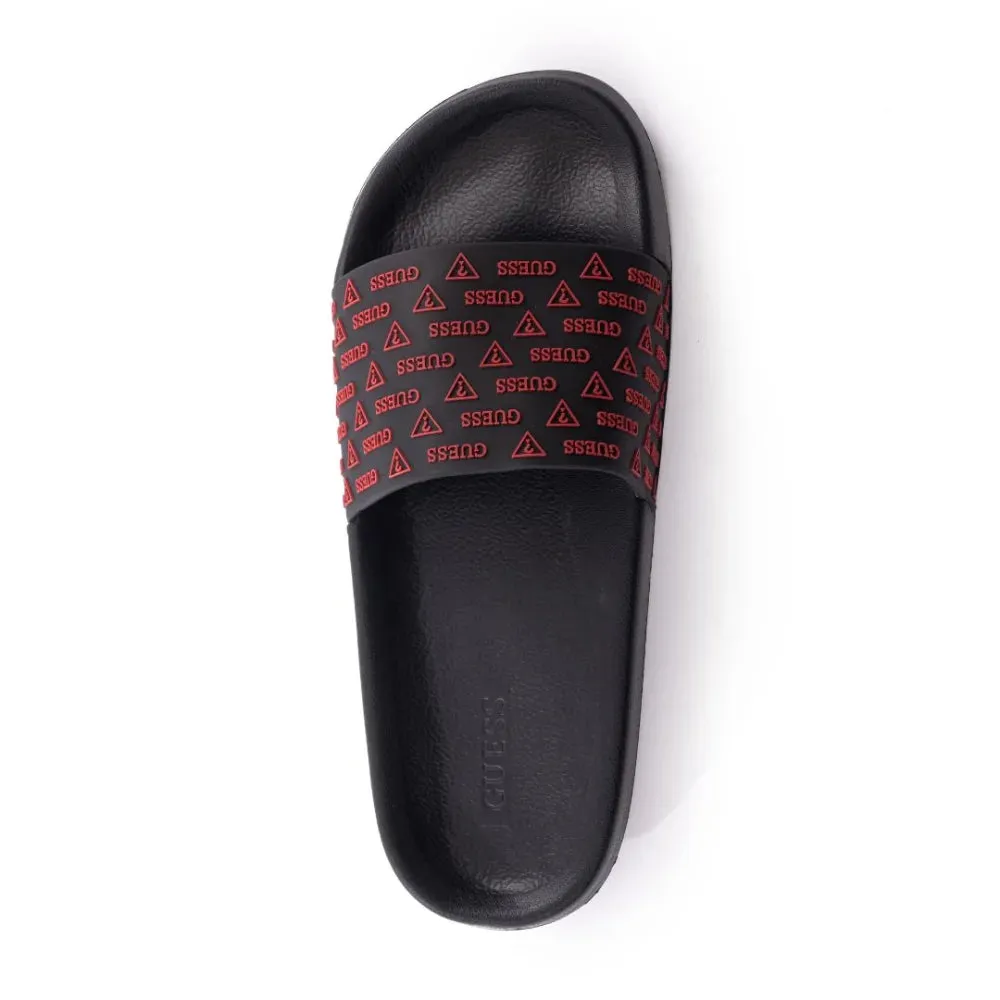 GUESS Signature Logo Slide Men - BLK