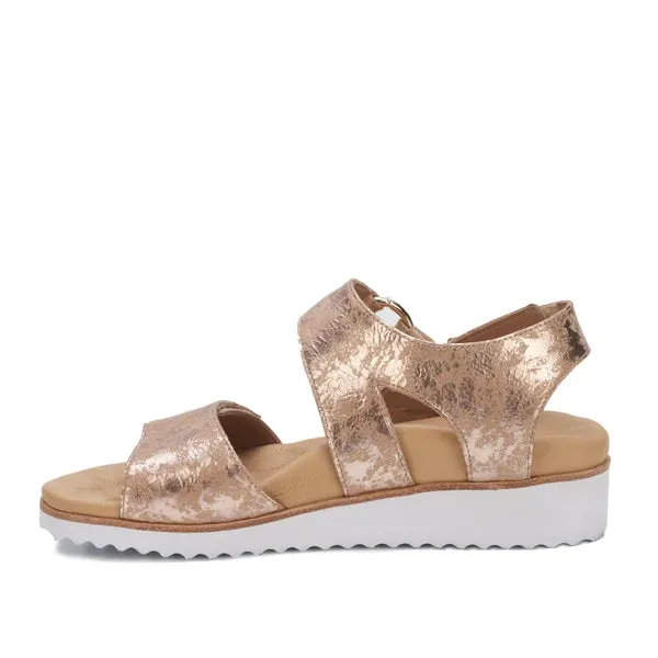 Huntley Taupe Wedge Sandals