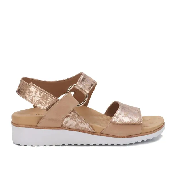 Huntley Taupe Wedge Sandals