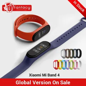 In Stock New Xiaomi Mi Band 4 Smart Miband 4 0.95" AMOLED Screen Waterproof Heart Rate Fitness 135mAh 20 Bluetooth 5.0 50ATM