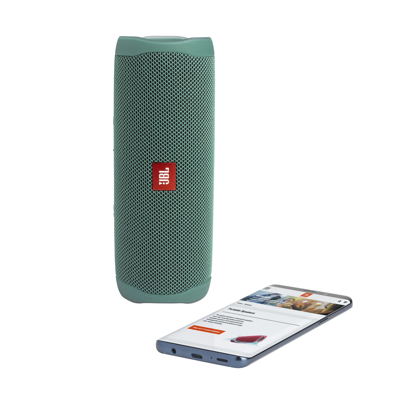 JBL FLIP 5 ECO Waterproof Bluetooth Speaker (Green)