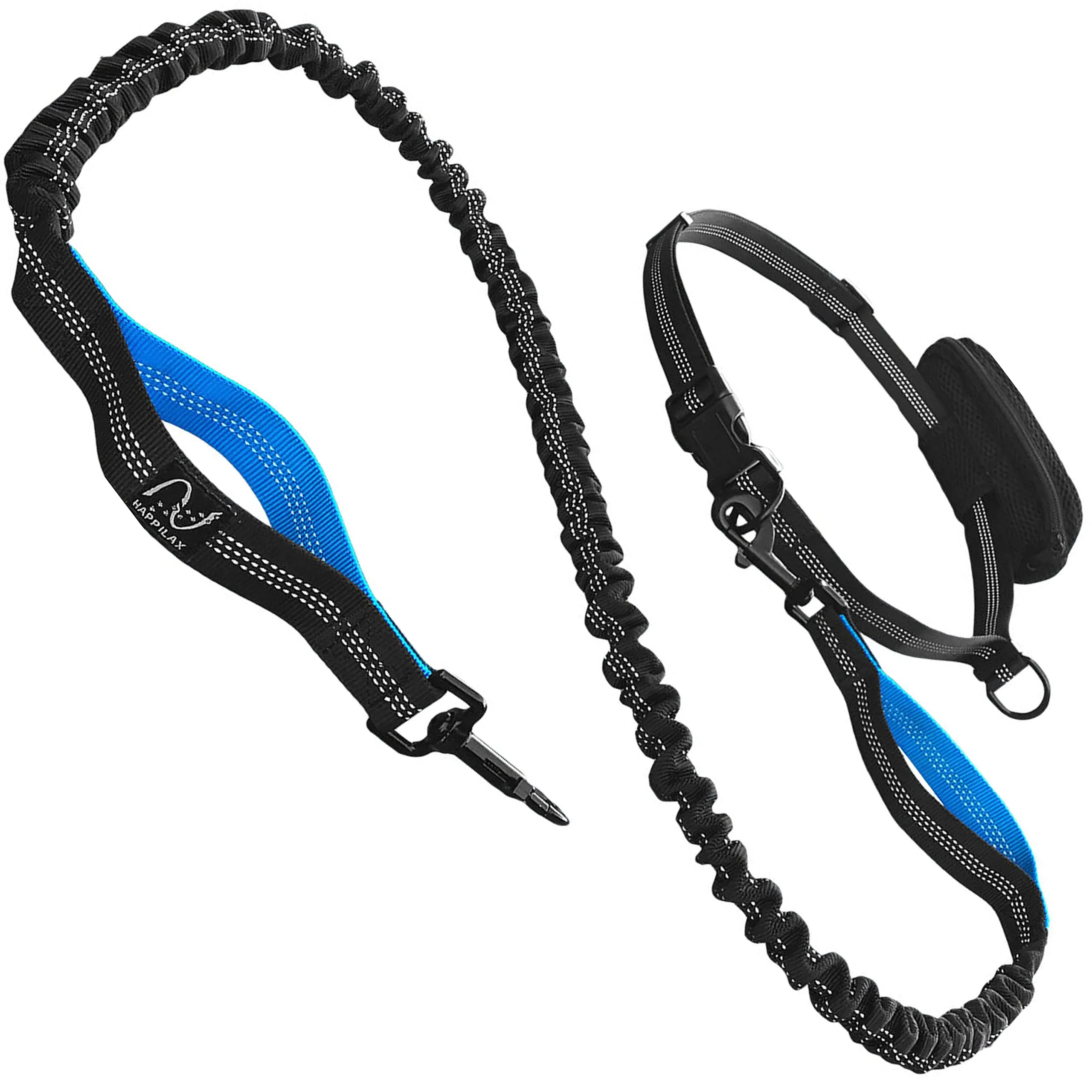 Jogging Leash For Dogs, Elastic And Reflective Nylon Dog Leash For Jogging