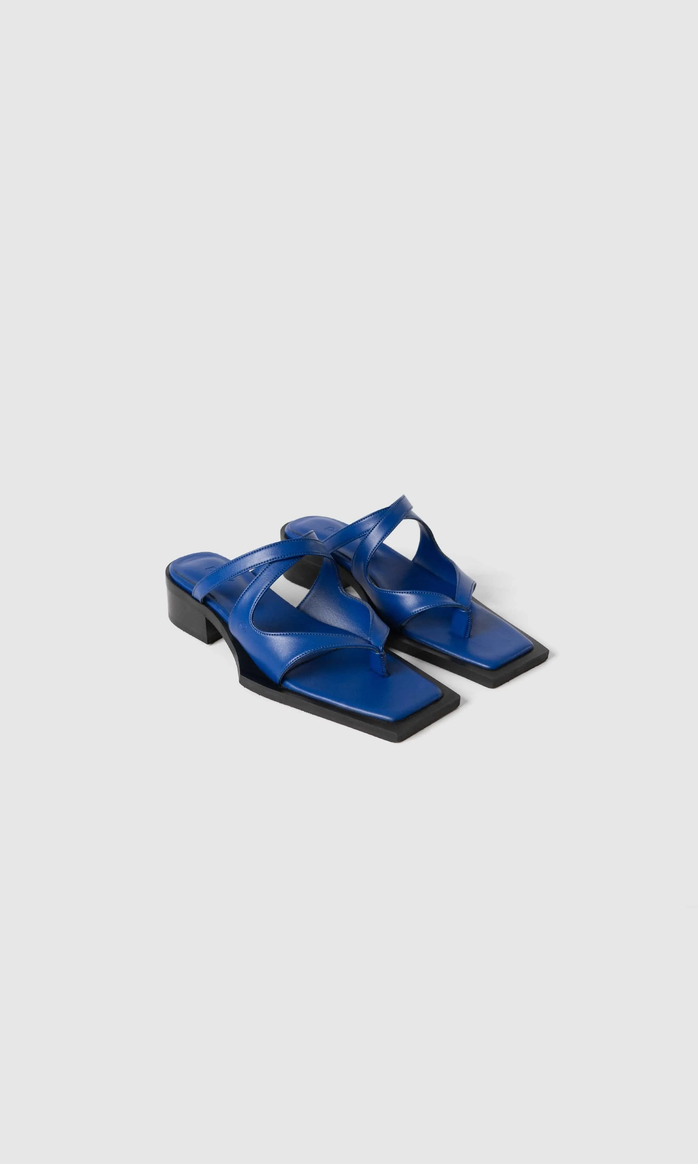 Karel Vegan Apple Leather Mules | Electric Blue