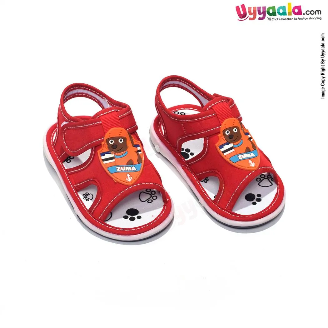 Kids Collection Let's go Chu-Chu Sandals Zuma Dog Model, Red