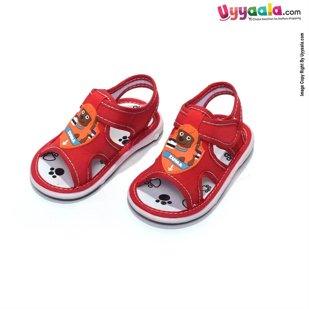 Kids Collection Let's go Chu-Chu Sandals Zuma Dog Model, Red