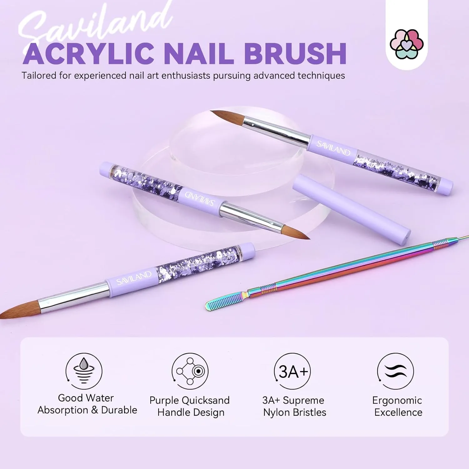 Kolinsky Acrylic Nail Brush Set