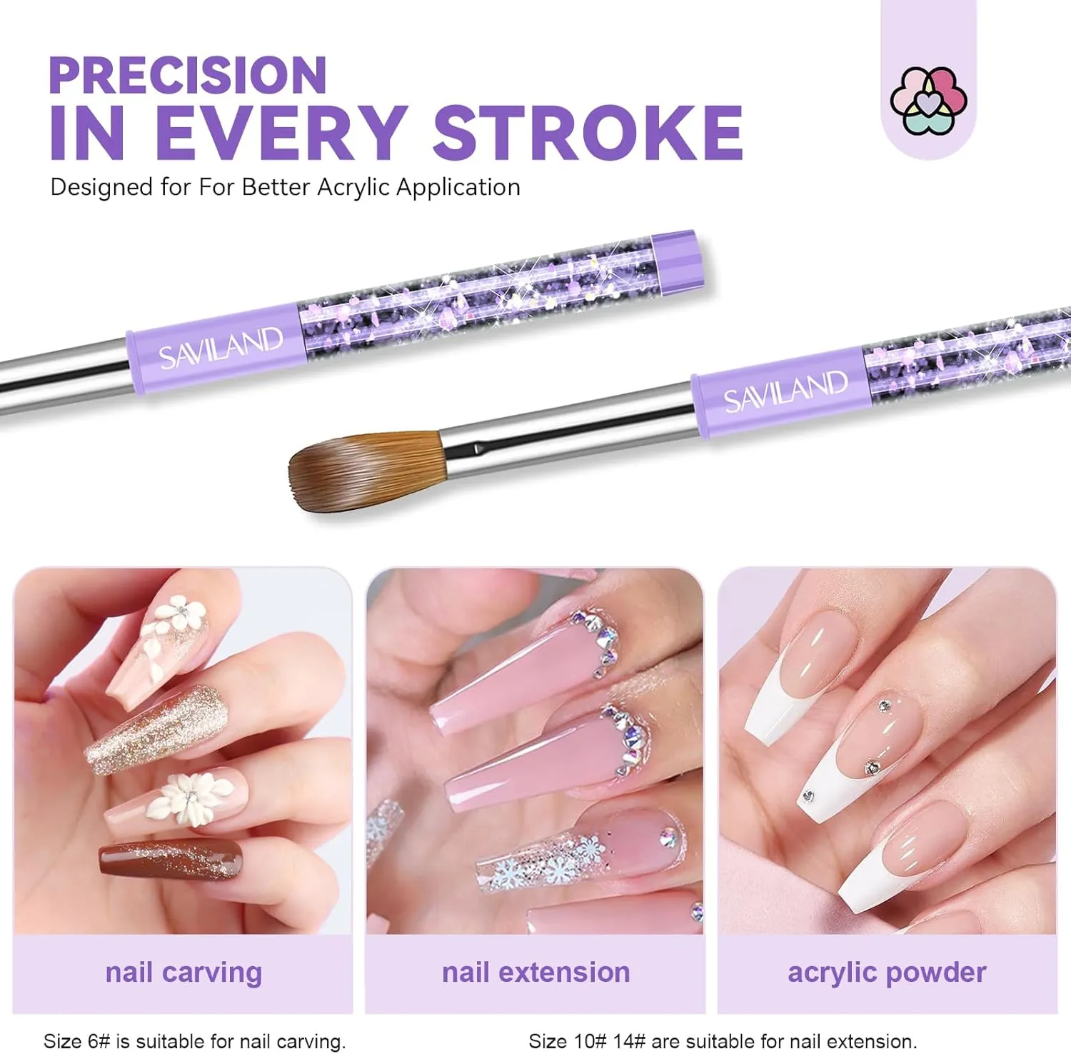 Kolinsky Acrylic Nail Brush Set