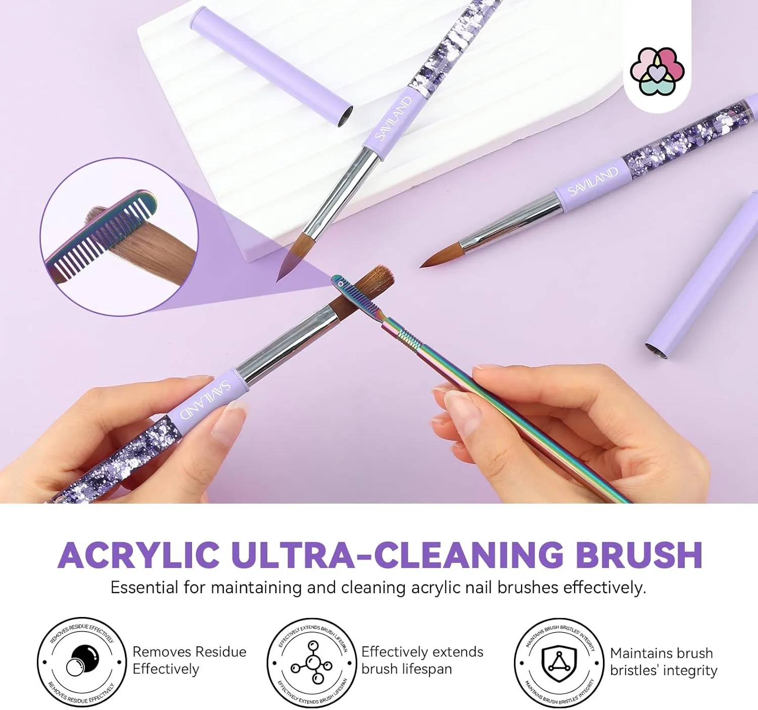 Kolinsky Acrylic Nail Brush Set