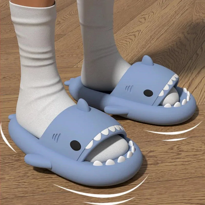 Litfun Kids Shark Slippers Fashion Children Cartoon Shark Sandals Girls Boys Home Non-slip Casual Sandal Outdoor Beach Sandals