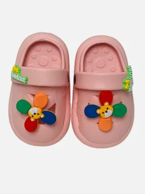 Little Surprise Box Pink Pinwheel Slip on Clogs all season Footwear for Toddlers & Kids