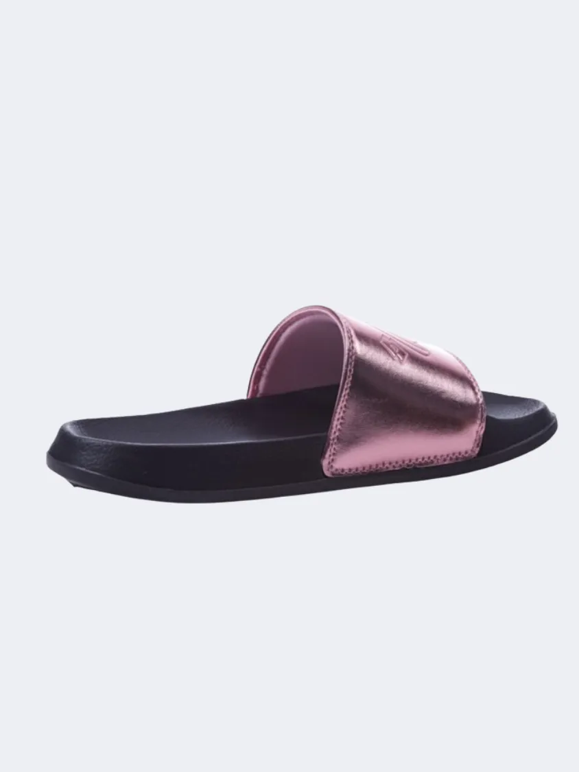 Lotto Gaya Metal Women Swim Slippers Black/Zephyr Pink