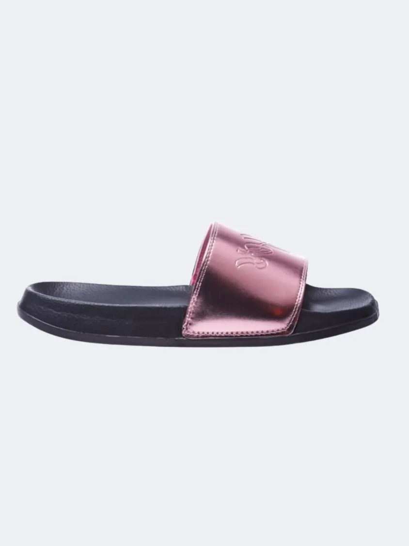 Lotto Gaya Metal Women Swim Slippers Black/Zephyr Pink