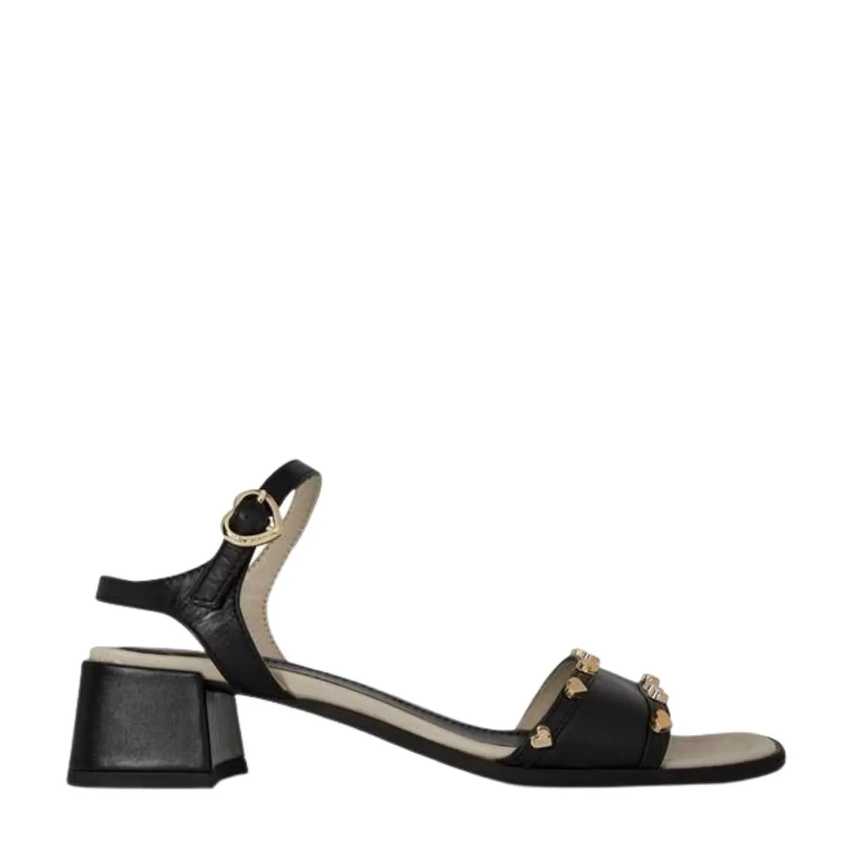 Love Moschino Heart Logo Block Sandals