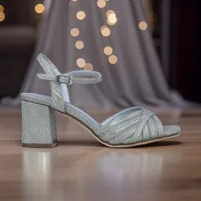 Menbur AGNARR Silver Textured Occasionwear Sandal