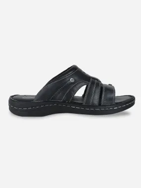 Men's Black Casual Slip On Sandal (ID4048)