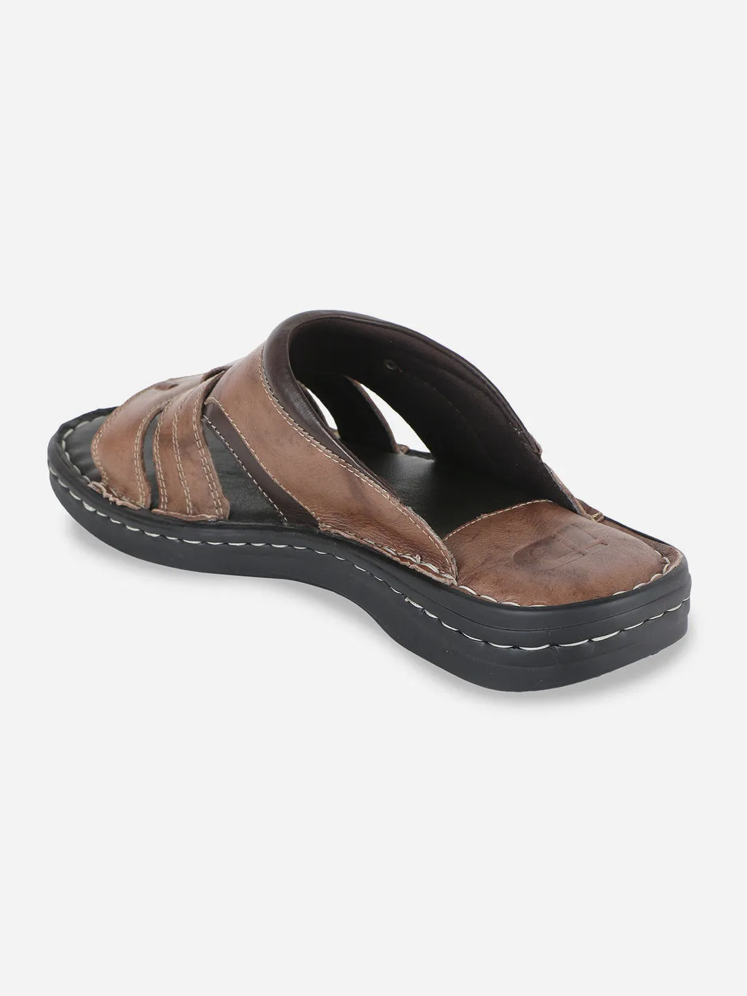 Men's Brown Casual Slip On Sandal (ID4048)