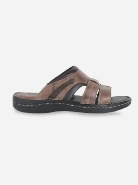 Men's Brown Casual Slip On Sandal (ID4048)