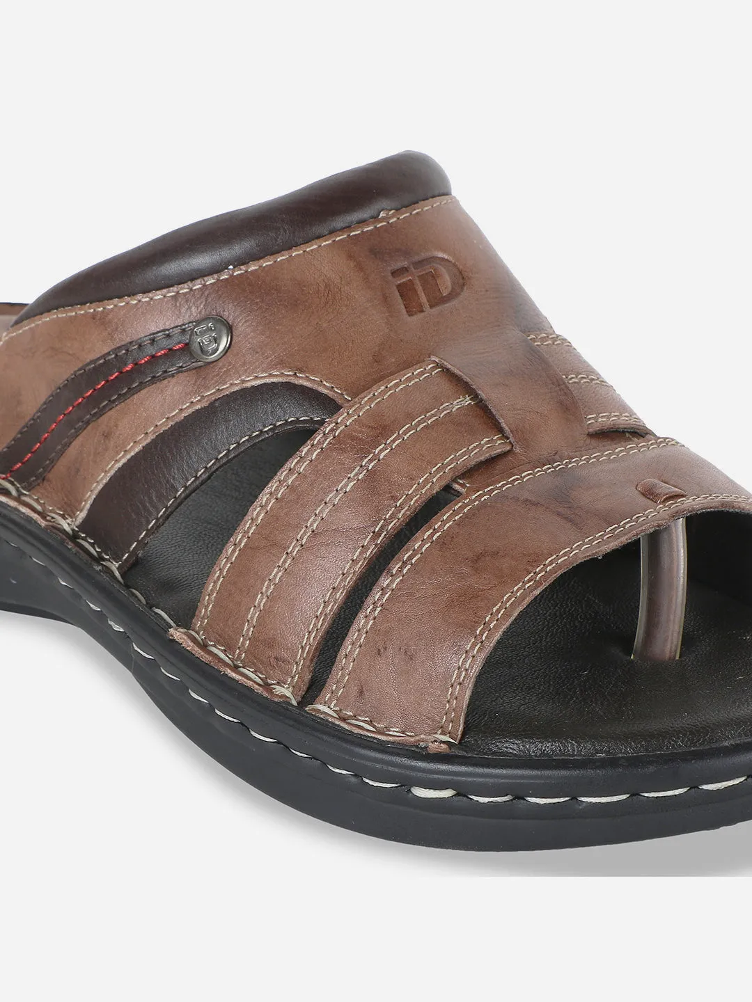 Men's Brown Casual Slip On Sandal (ID4048)