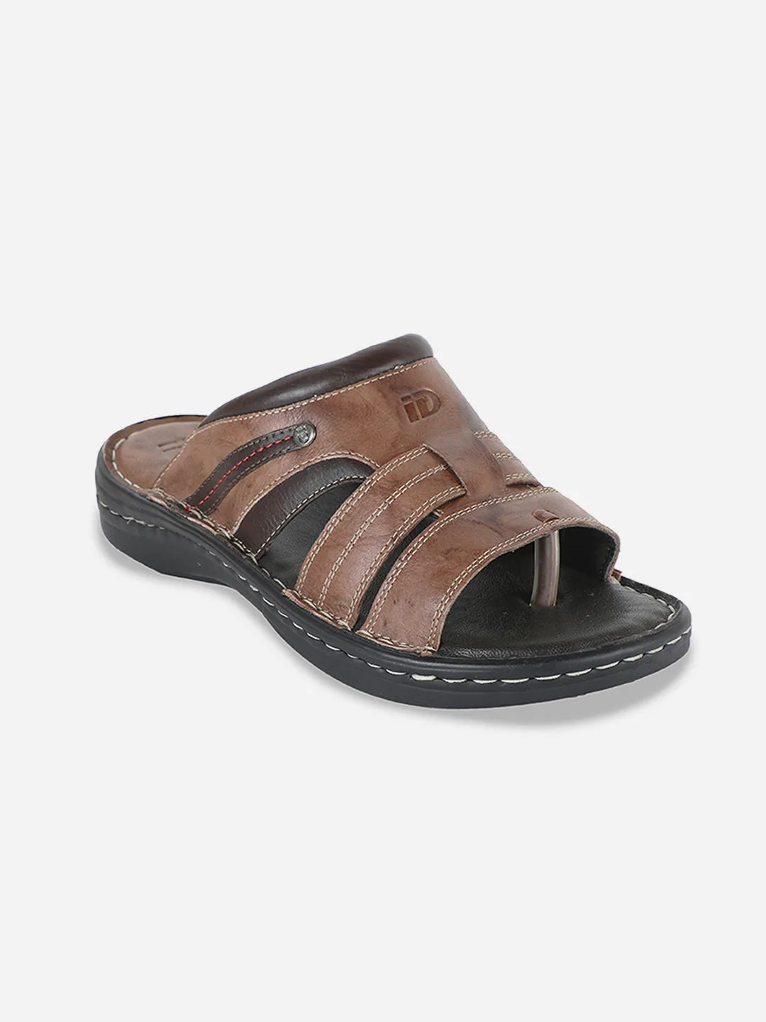 Men's Brown Casual Slip On Sandal (ID4048)