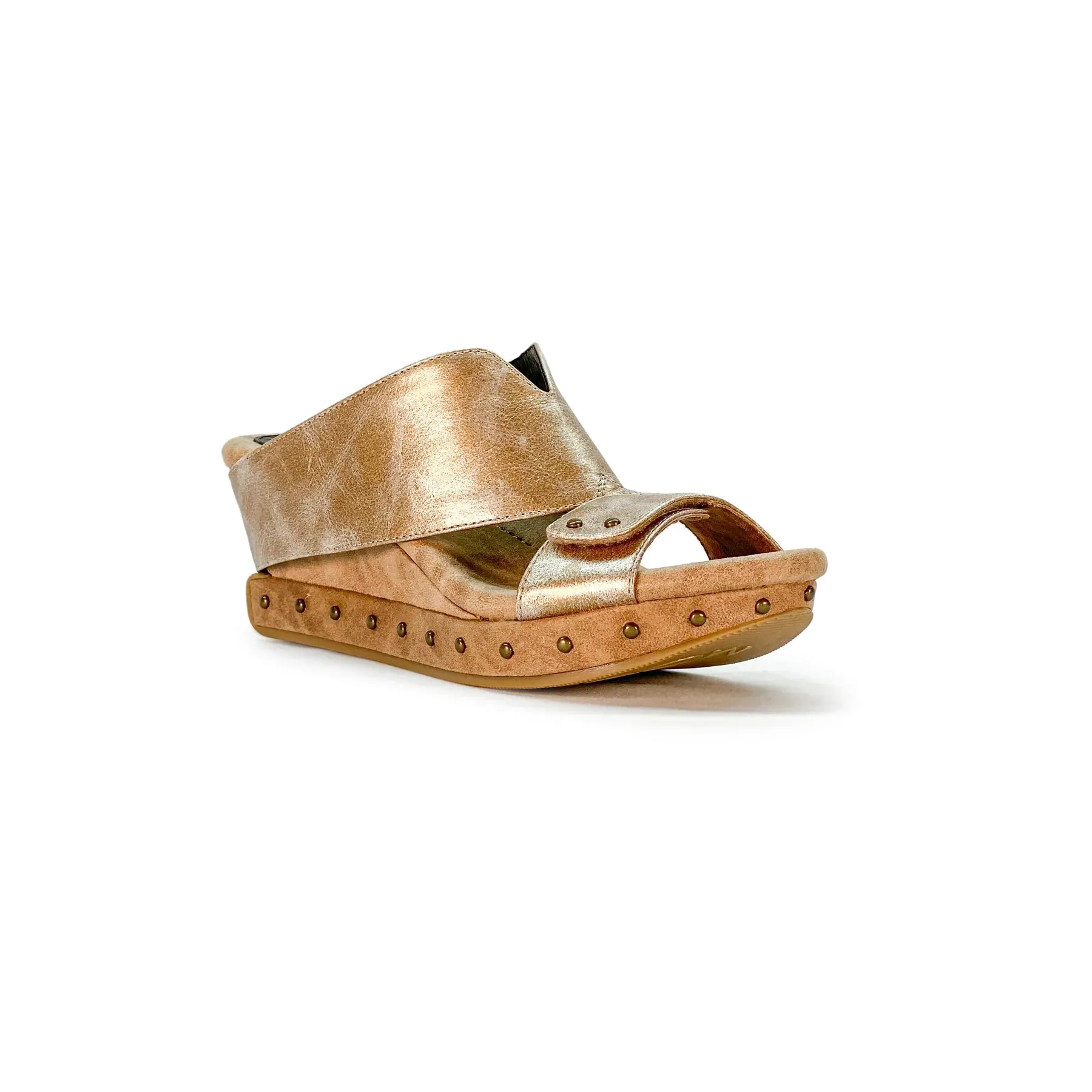 Mid-Wedge Cross Toe Reversible Sandals