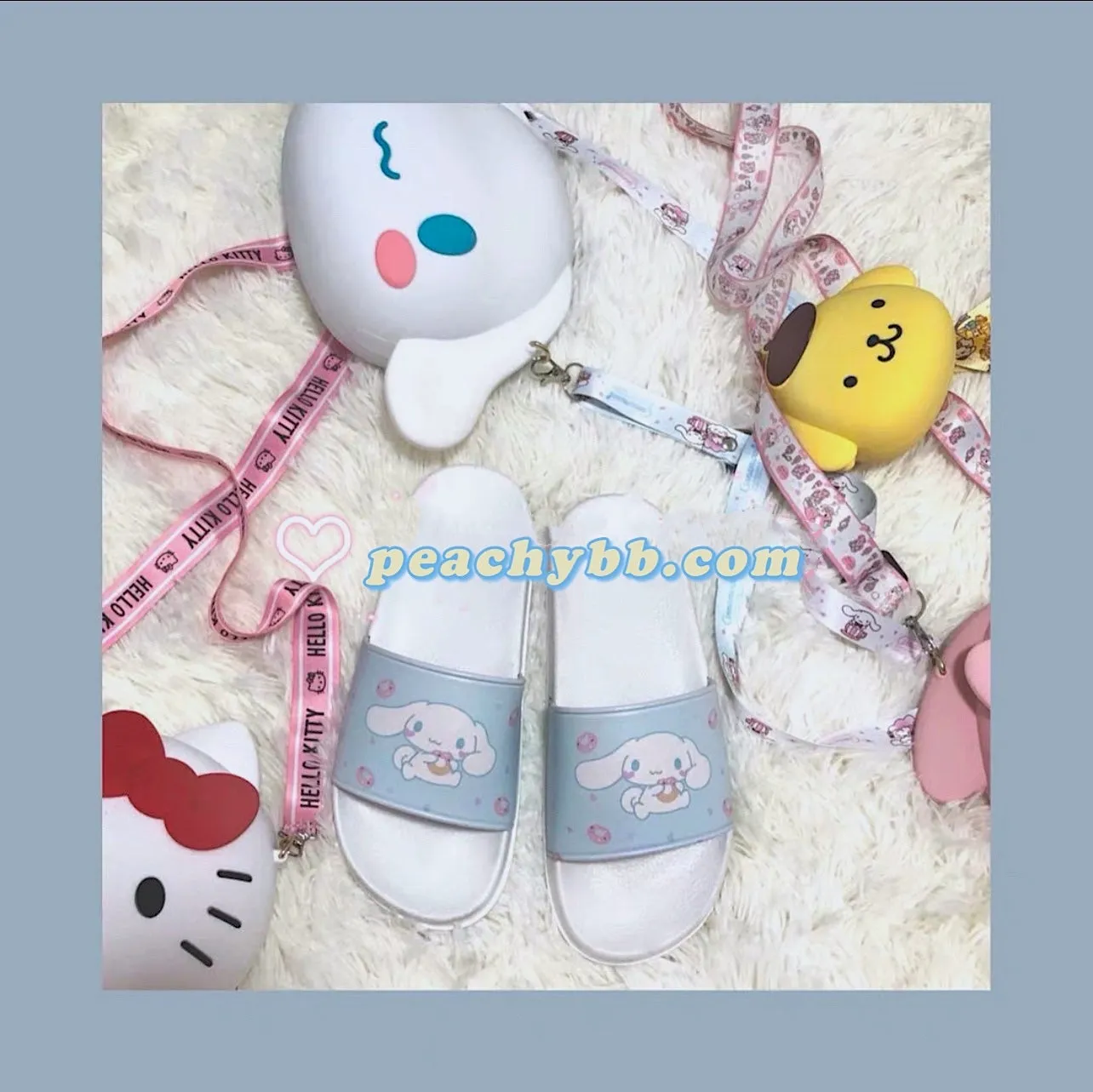 My Melody Cinnamoroll Inspired Kawaii Summer Pool Slippers