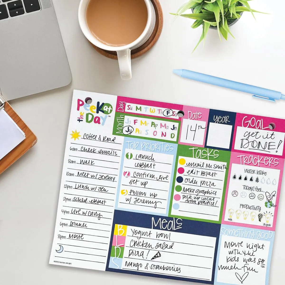 Peek at the Day™ Planner Pad