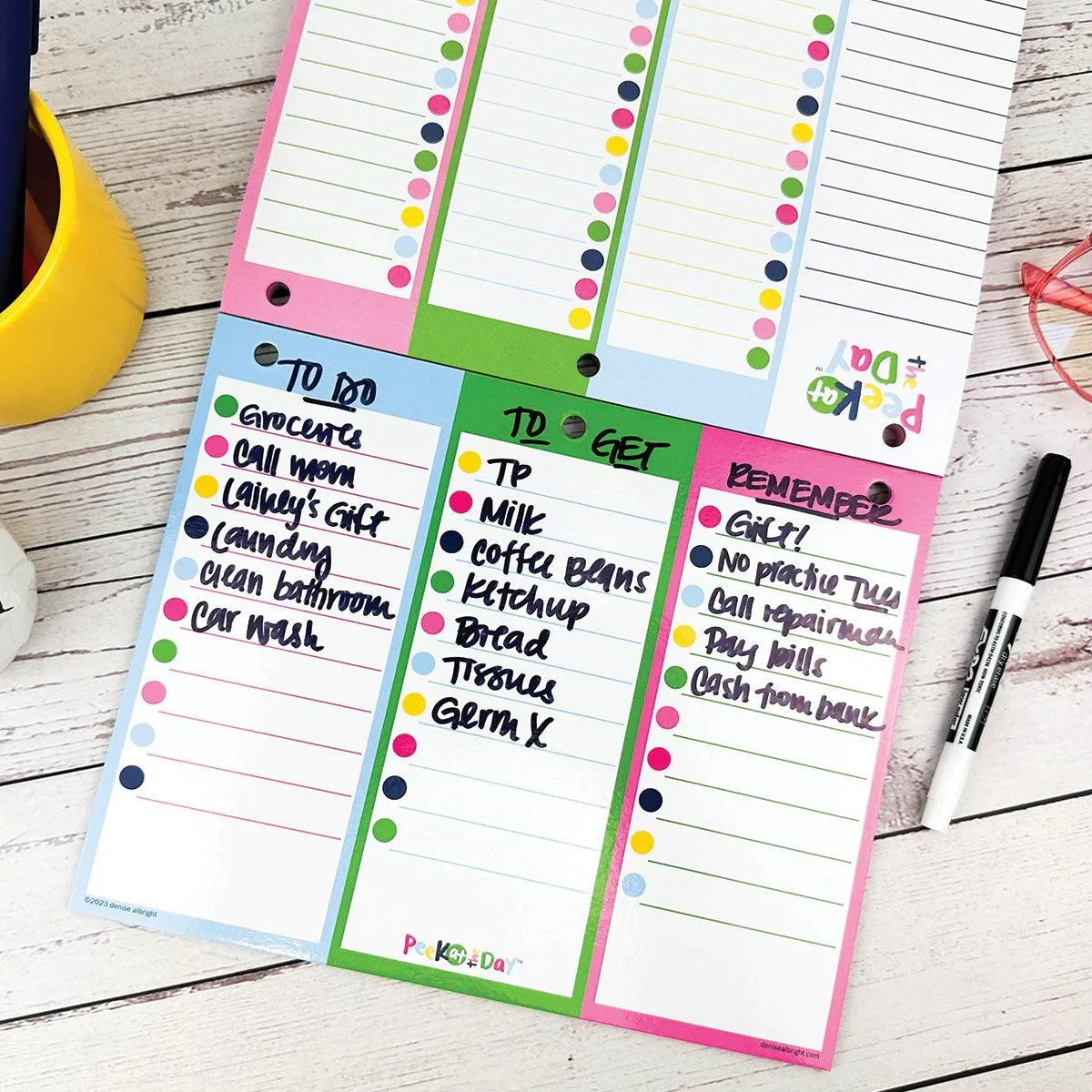 Peek at the Day™ Planner Pad