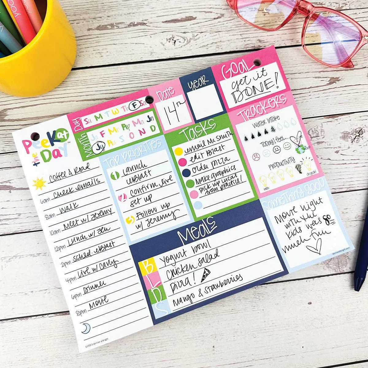 Peek at the Day™ Planner Pad