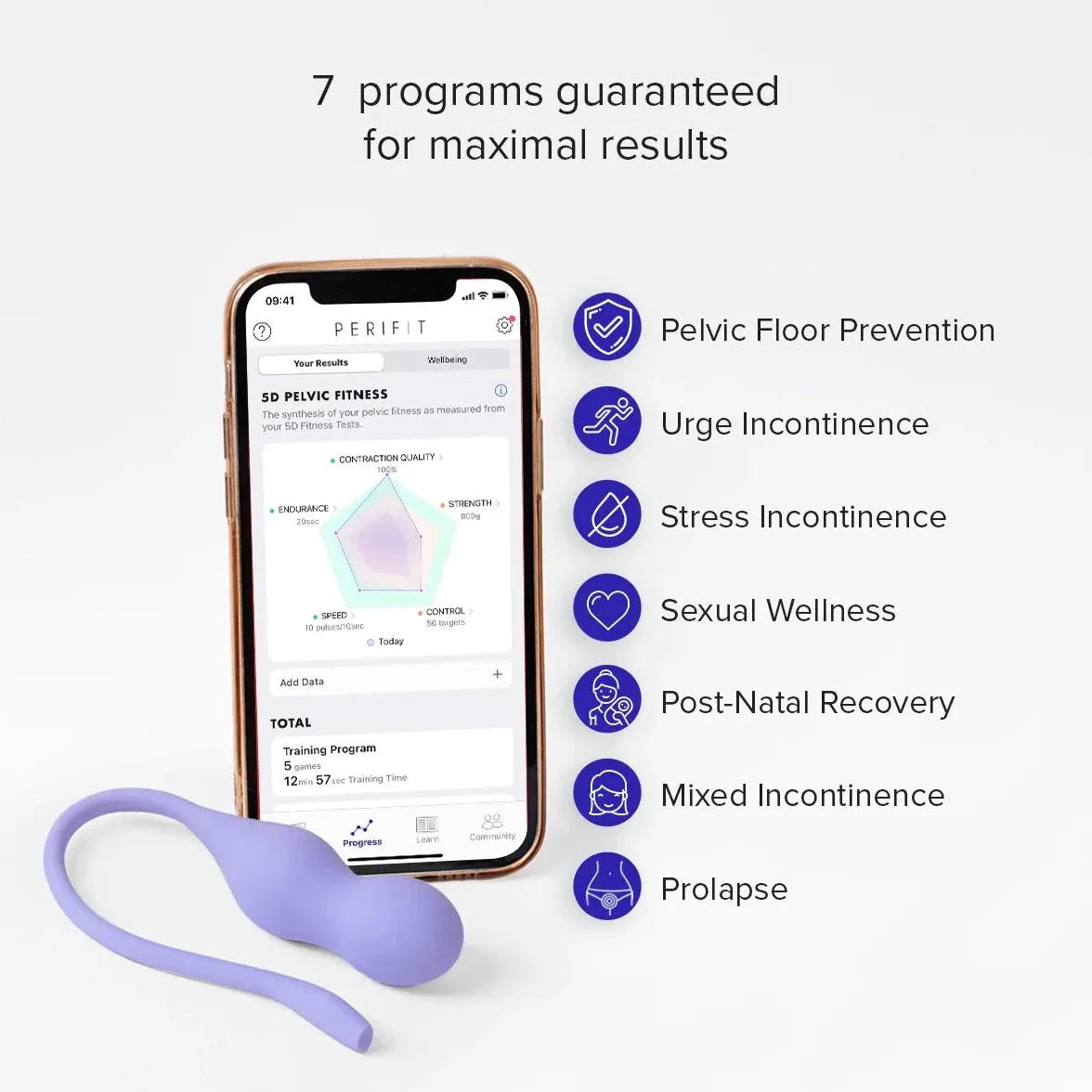 PERIFIT Care   Smart Kegel Pelvic Floor Exerciser & Tracker (App Controlled)